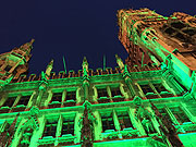 Münchner Rathaus wurde "grün" - 20. St. Patrick’s Day Munich  (©Foto. Martin Schmitz)